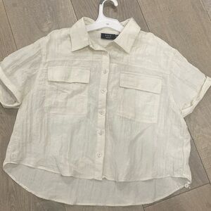 Vici Cream Button Down Shirt